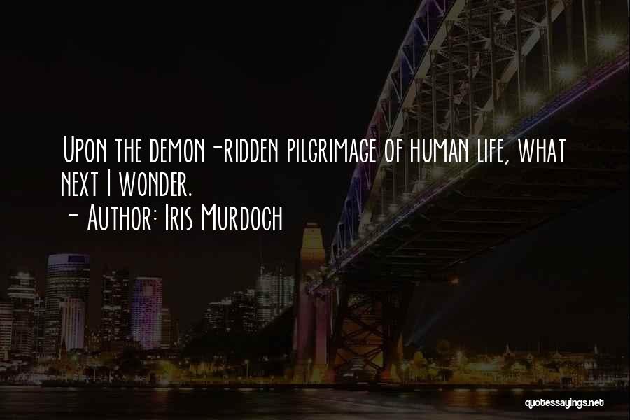Iris Murdoch Quotes: Upon The Demon-ridden Pilgrimage Of Human Life, What Next I Wonder.