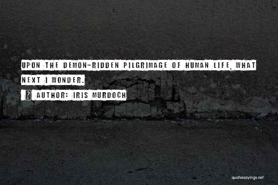 Iris Murdoch Quotes: Upon The Demon-ridden Pilgrimage Of Human Life, What Next I Wonder.