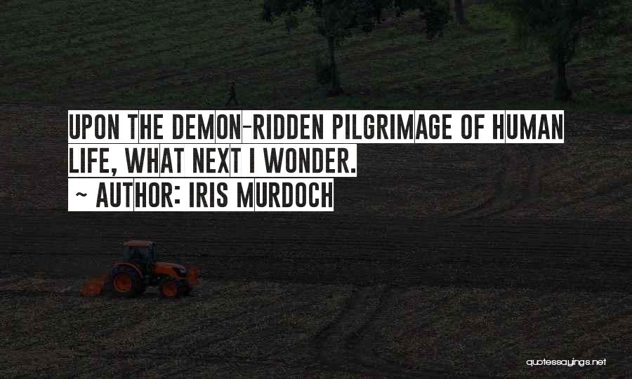 Iris Murdoch Quotes: Upon The Demon-ridden Pilgrimage Of Human Life, What Next I Wonder.