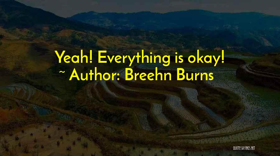 Breehn Burns Quotes: Yeah! Everything Is Okay!