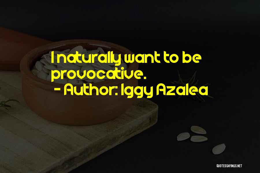 Iggy Azalea Quotes: I Naturally Want To Be Provocative.