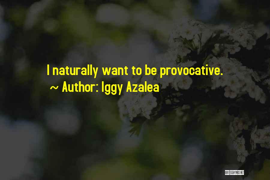 Iggy Azalea Quotes: I Naturally Want To Be Provocative.