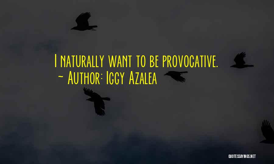 Iggy Azalea Quotes: I Naturally Want To Be Provocative.
