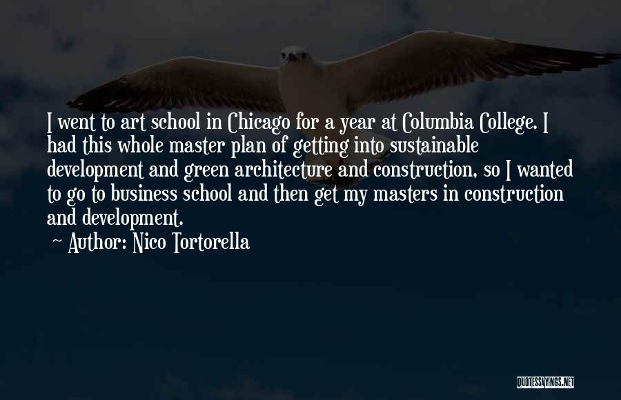 Nico Tortorella Quotes: I Went To Art School In Chicago For A Year At Columbia College. I Had This Whole Master Plan Of