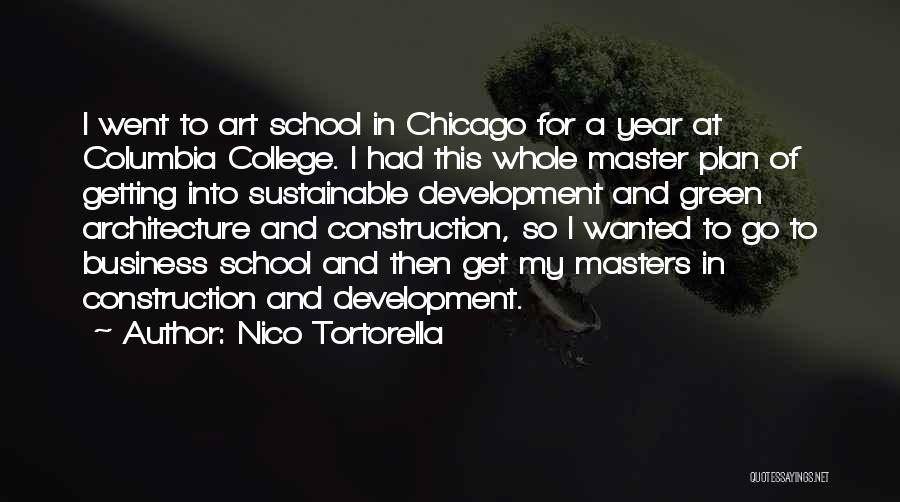 Nico Tortorella Quotes: I Went To Art School In Chicago For A Year At Columbia College. I Had This Whole Master Plan Of