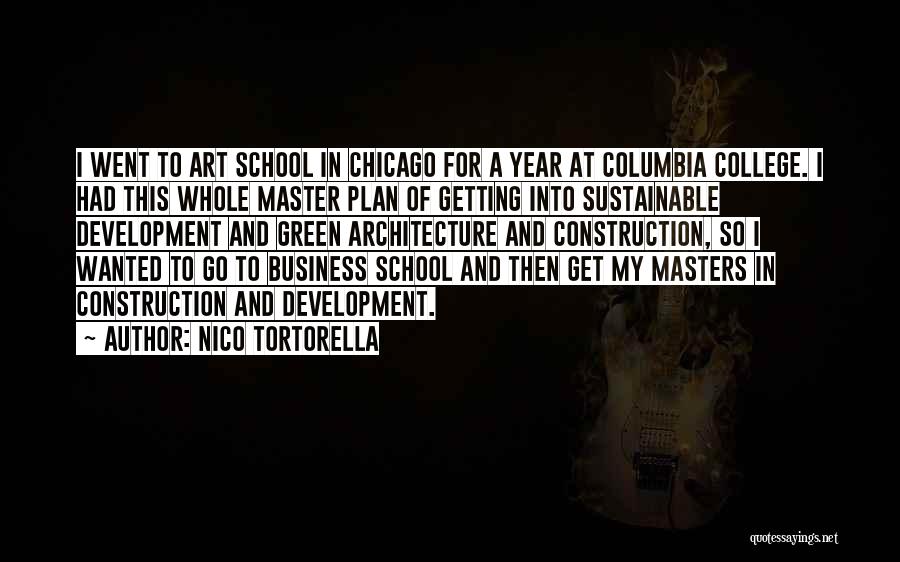 Nico Tortorella Quotes: I Went To Art School In Chicago For A Year At Columbia College. I Had This Whole Master Plan Of