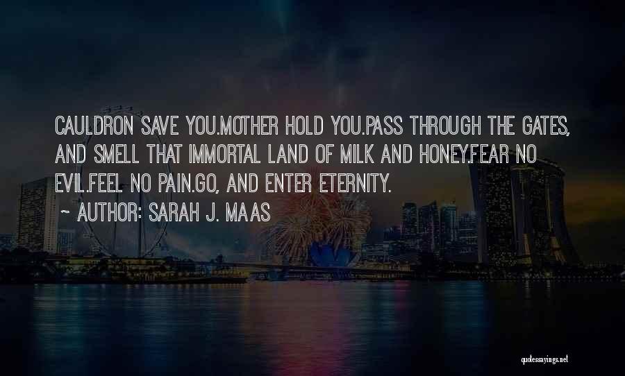 Sarah J. Maas Quotes: Cauldron Save You.mother Hold You.pass Through The Gates, And Smell That Immortal Land Of Milk And Honey.fear No Evil.feel No