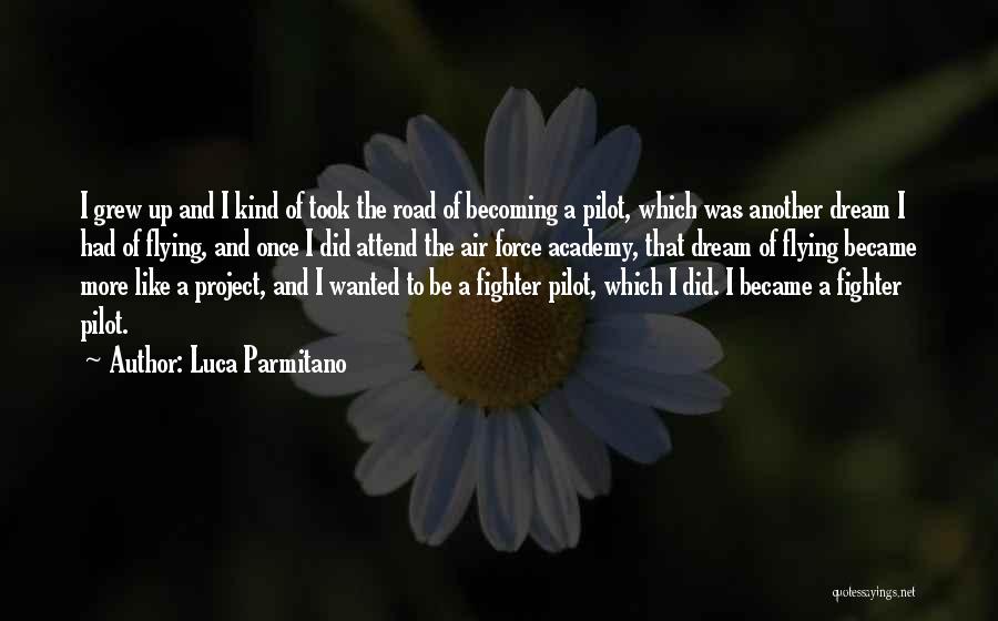 Luca Parmitano Quotes: I Grew Up And I Kind Of Took The Road Of Becoming A Pilot, Which Was Another Dream I Had