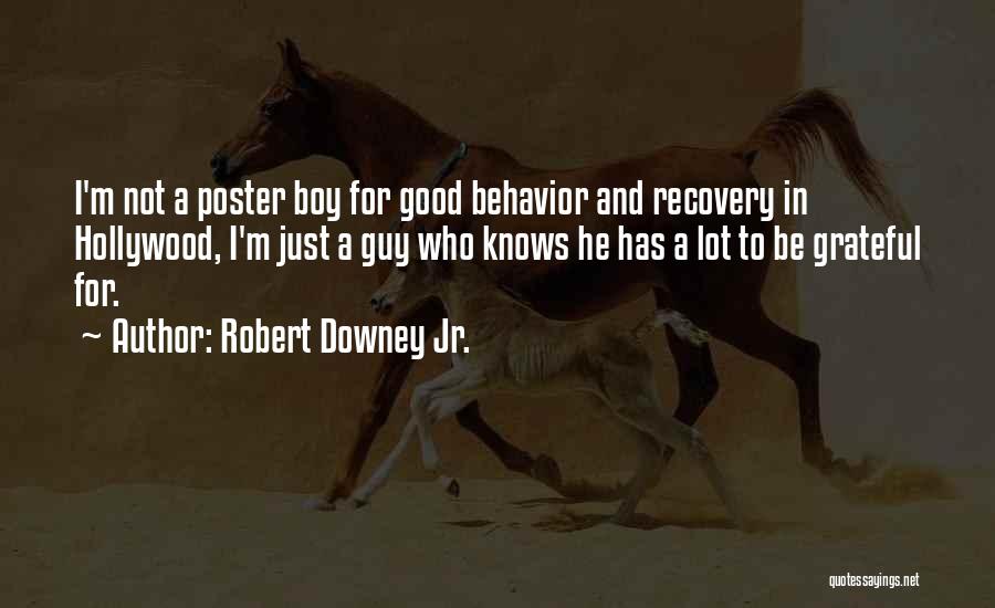 Robert Downey Jr. Quotes: I'm Not A Poster Boy For Good Behavior And Recovery In Hollywood, I'm Just A Guy Who Knows He Has