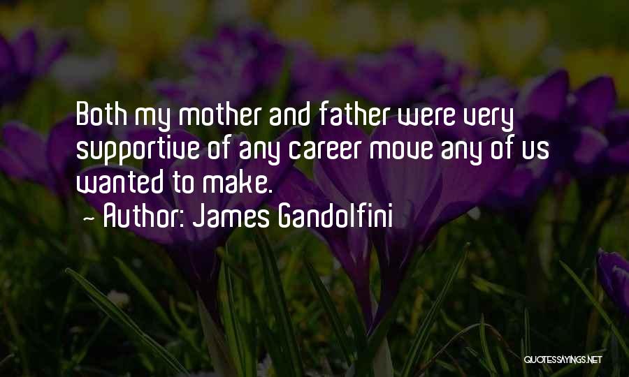 James Gandolfini Quotes: Both My Mother And Father Were Very Supportive Of Any Career Move Any Of Us Wanted To Make.