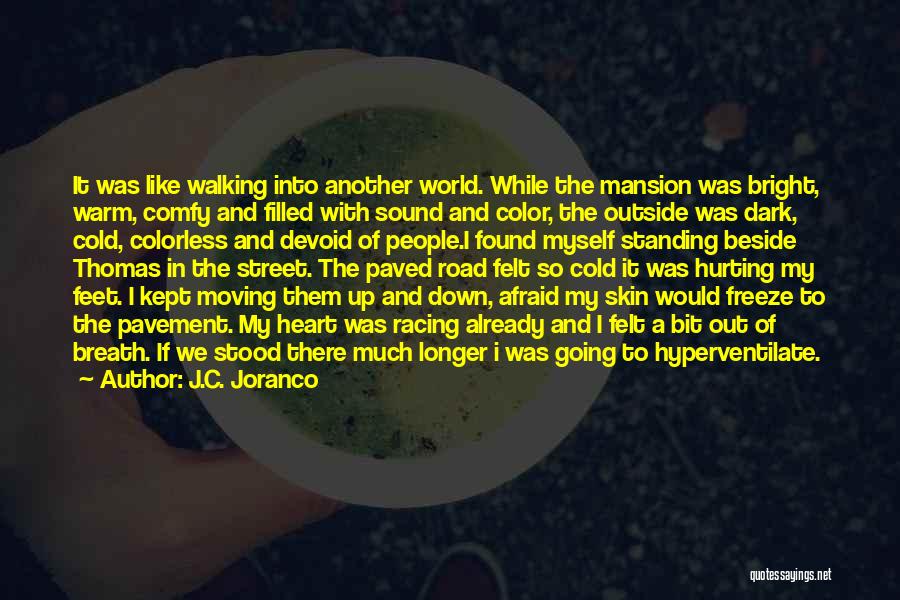 J.C. Joranco Quotes: It Was Like Walking Into Another World. While The Mansion Was Bright, Warm, Comfy And Filled With Sound And Color,