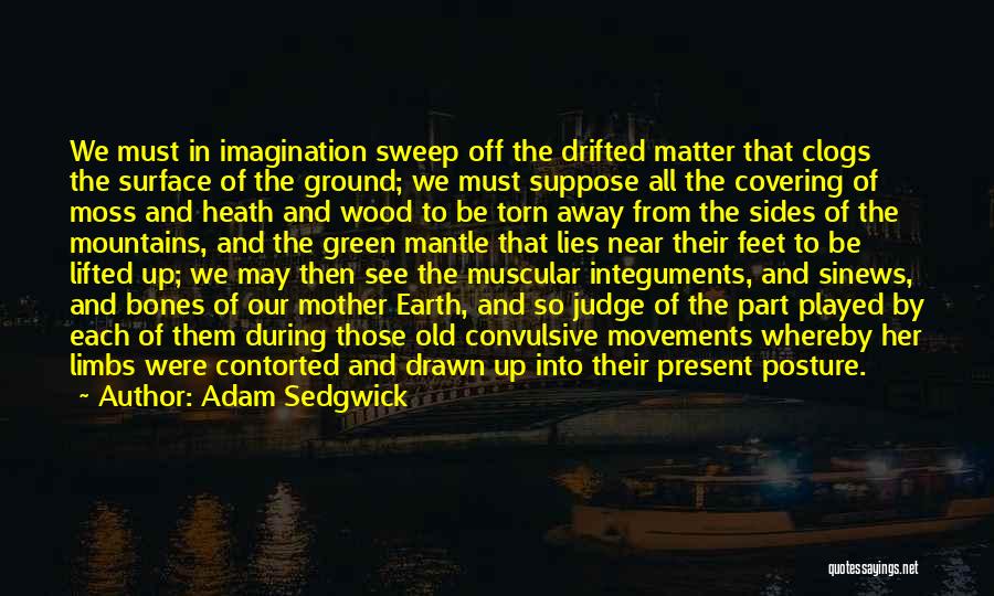 Adam Sedgwick Quotes: We Must In Imagination Sweep Off The Drifted Matter That Clogs The Surface Of The Ground; We Must Suppose All