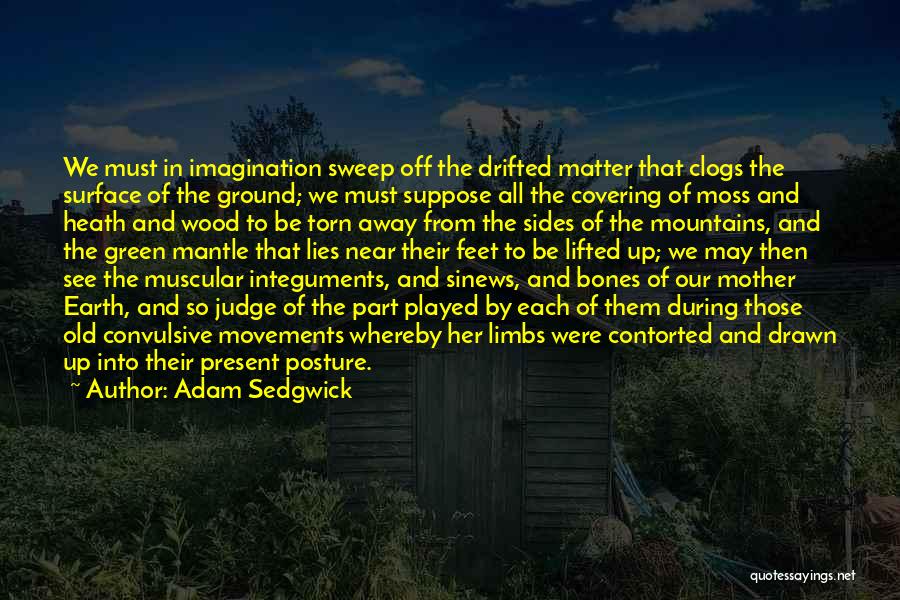 Adam Sedgwick Quotes: We Must In Imagination Sweep Off The Drifted Matter That Clogs The Surface Of The Ground; We Must Suppose All