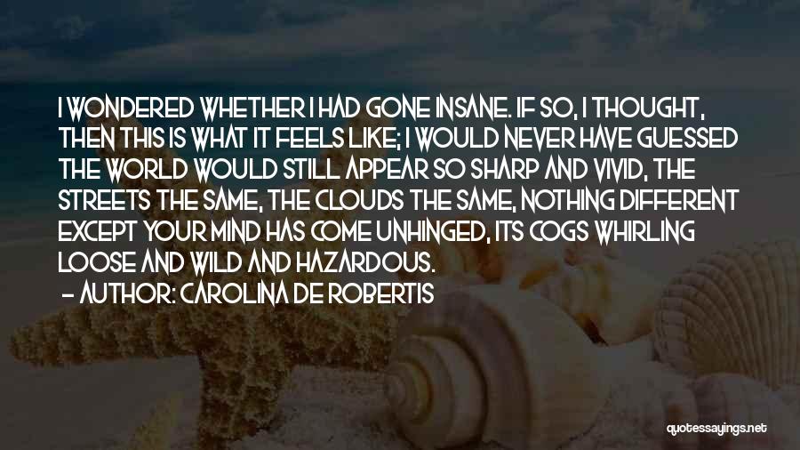 Carolina De Robertis Quotes: I Wondered Whether I Had Gone Insane. If So, I Thought, Then This Is What It Feels Like; I Would