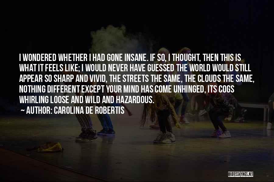 Carolina De Robertis Quotes: I Wondered Whether I Had Gone Insane. If So, I Thought, Then This Is What It Feels Like; I Would