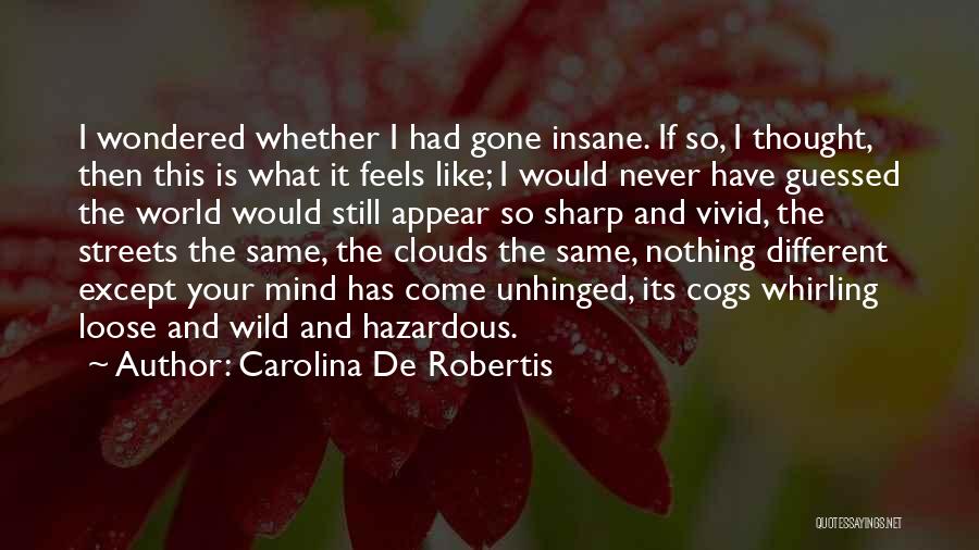 Carolina De Robertis Quotes: I Wondered Whether I Had Gone Insane. If So, I Thought, Then This Is What It Feels Like; I Would