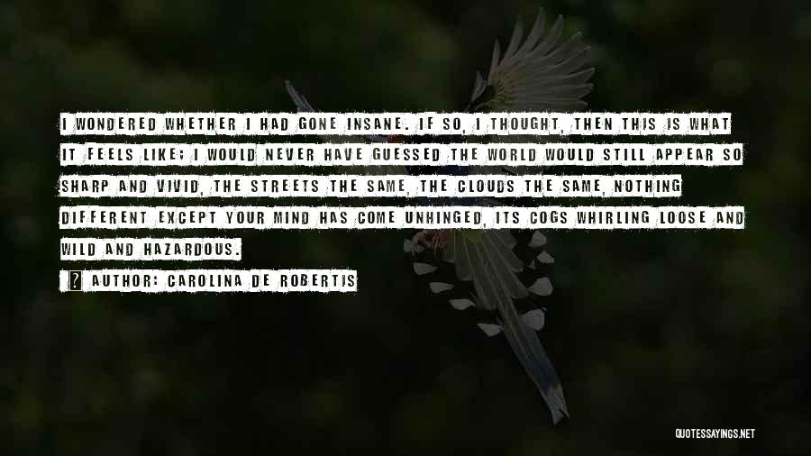 Carolina De Robertis Quotes: I Wondered Whether I Had Gone Insane. If So, I Thought, Then This Is What It Feels Like; I Would