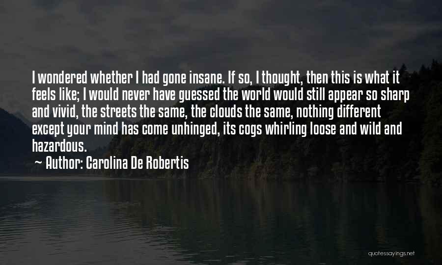 Carolina De Robertis Quotes: I Wondered Whether I Had Gone Insane. If So, I Thought, Then This Is What It Feels Like; I Would