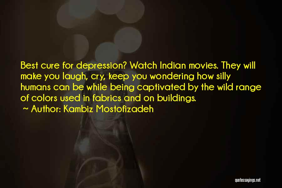Kambiz Mostofizadeh Quotes: Best Cure For Depression? Watch Indian Movies. They Will Make You Laugh, Cry, Keep You Wondering How Silly Humans Can