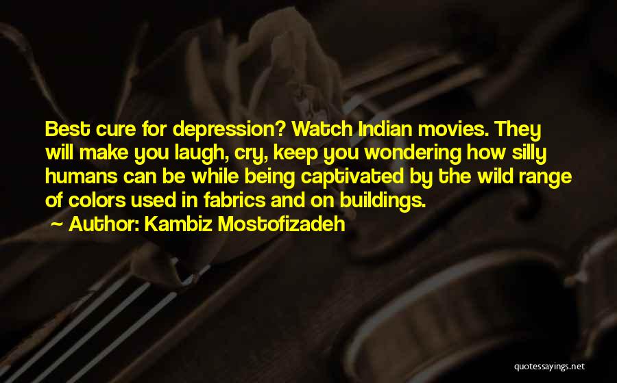 Kambiz Mostofizadeh Quotes: Best Cure For Depression? Watch Indian Movies. They Will Make You Laugh, Cry, Keep You Wondering How Silly Humans Can