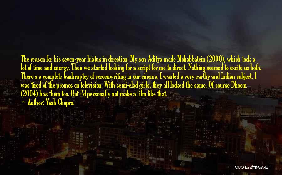 Yash Chopra Quotes: The Reason For His Seven-year Hiatus In Direction: My Son Aditya Made Mohabbatein (2000), Which Took A Lot Of Time