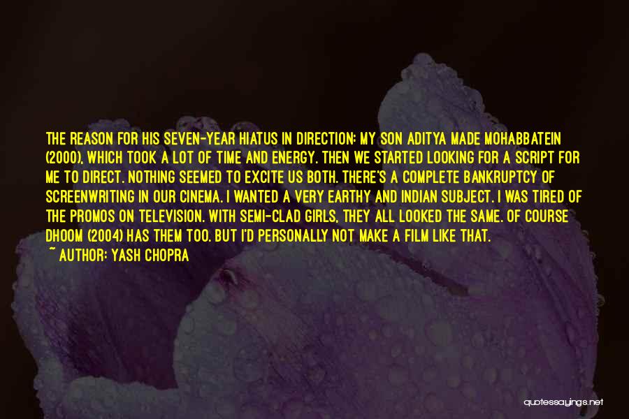 Yash Chopra Quotes: The Reason For His Seven-year Hiatus In Direction: My Son Aditya Made Mohabbatein (2000), Which Took A Lot Of Time