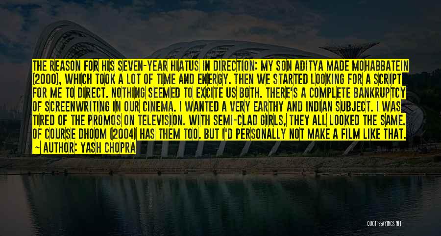 Yash Chopra Quotes: The Reason For His Seven-year Hiatus In Direction: My Son Aditya Made Mohabbatein (2000), Which Took A Lot Of Time