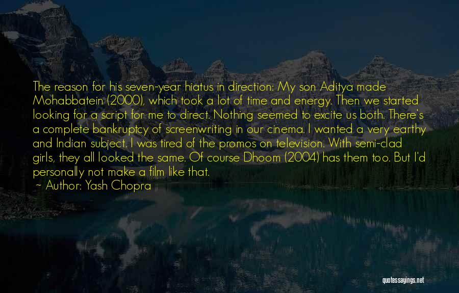 Yash Chopra Quotes: The Reason For His Seven-year Hiatus In Direction: My Son Aditya Made Mohabbatein (2000), Which Took A Lot Of Time