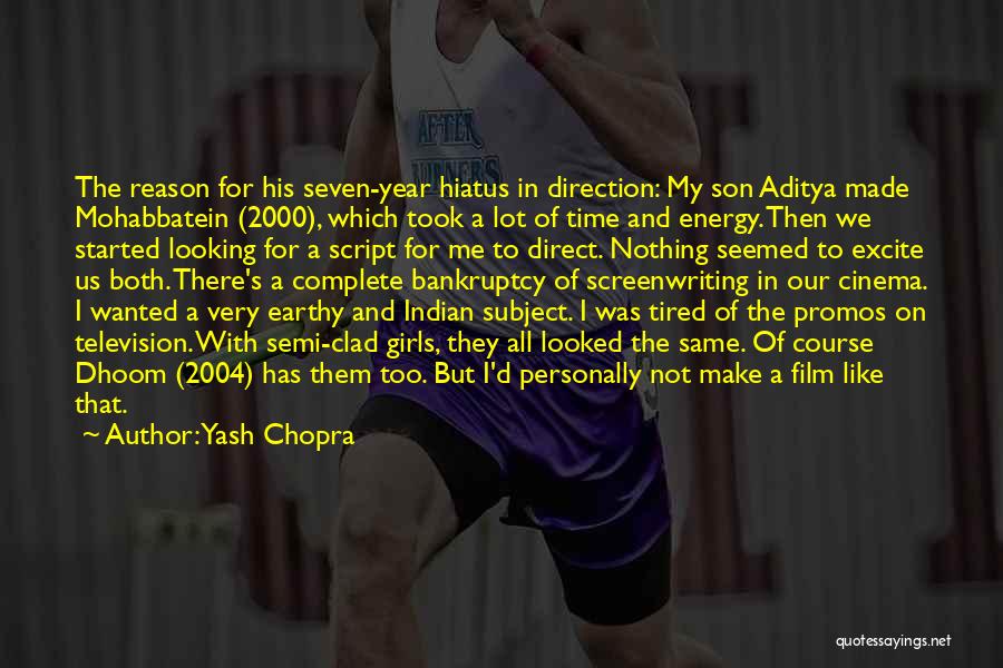Yash Chopra Quotes: The Reason For His Seven-year Hiatus In Direction: My Son Aditya Made Mohabbatein (2000), Which Took A Lot Of Time