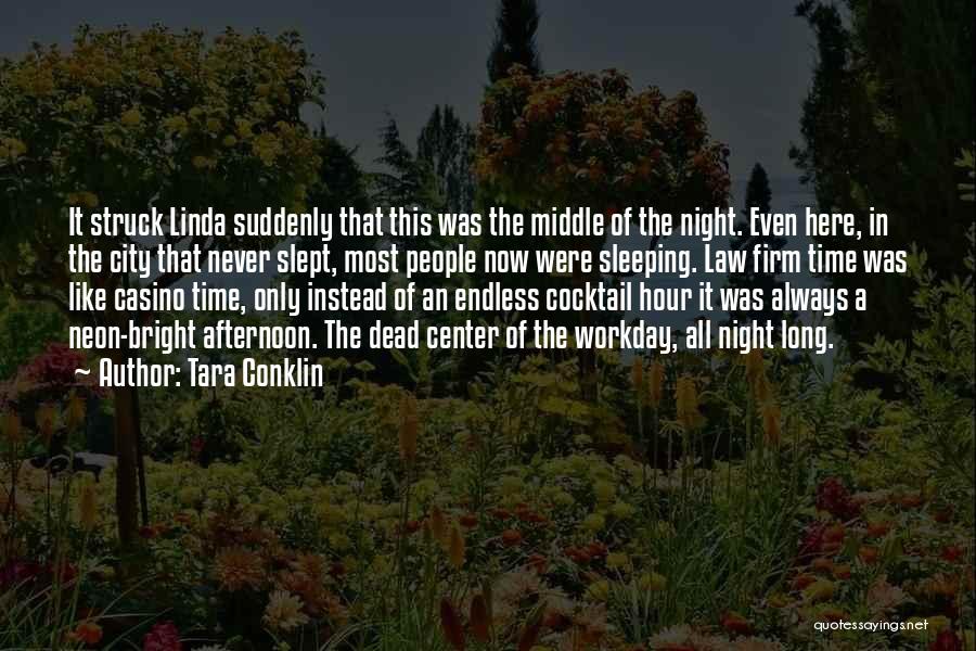 Tara Conklin Quotes: It Struck Linda Suddenly That This Was The Middle Of The Night. Even Here, In The City That Never Slept,