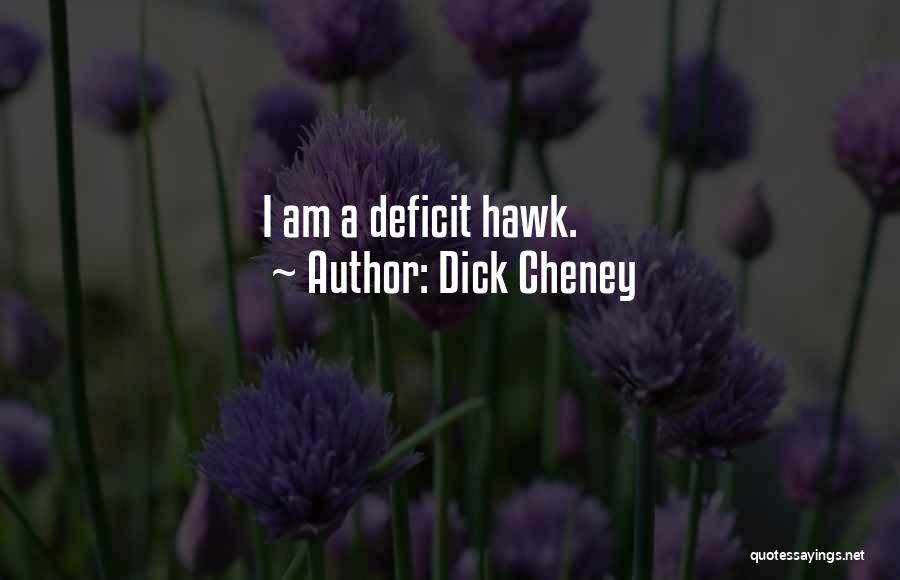 Dick Cheney Quotes: I Am A Deficit Hawk.