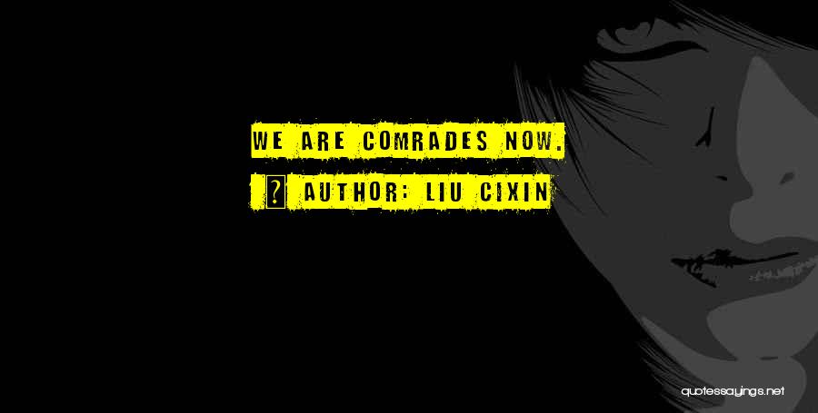 Liu Cixin Quotes: We Are Comrades Now.