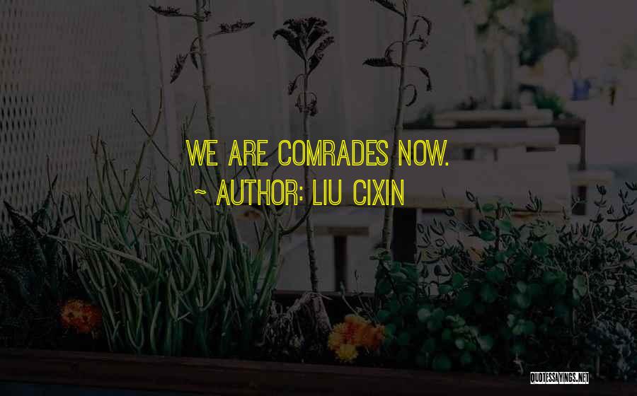 Liu Cixin Quotes: We Are Comrades Now.