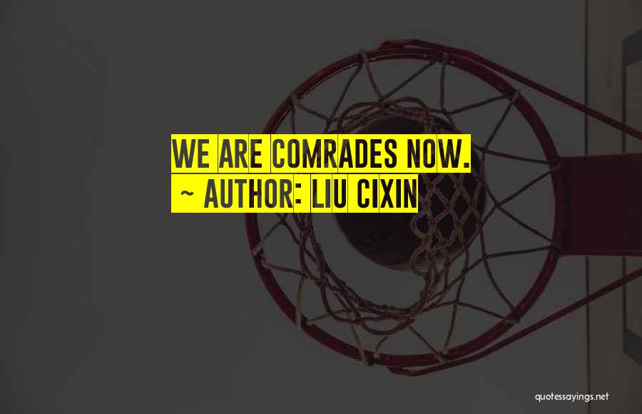 Liu Cixin Quotes: We Are Comrades Now.