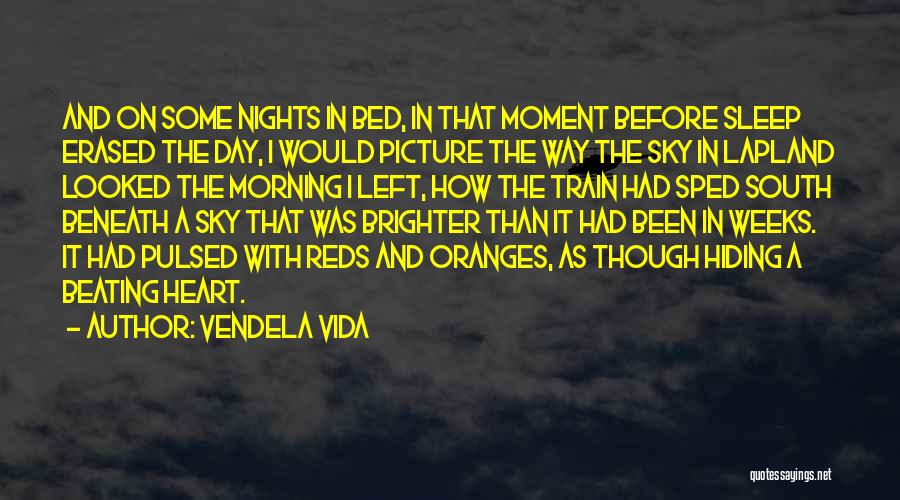 Vendela Vida Quotes: And On Some Nights In Bed, In That Moment Before Sleep Erased The Day, I Would Picture The Way The