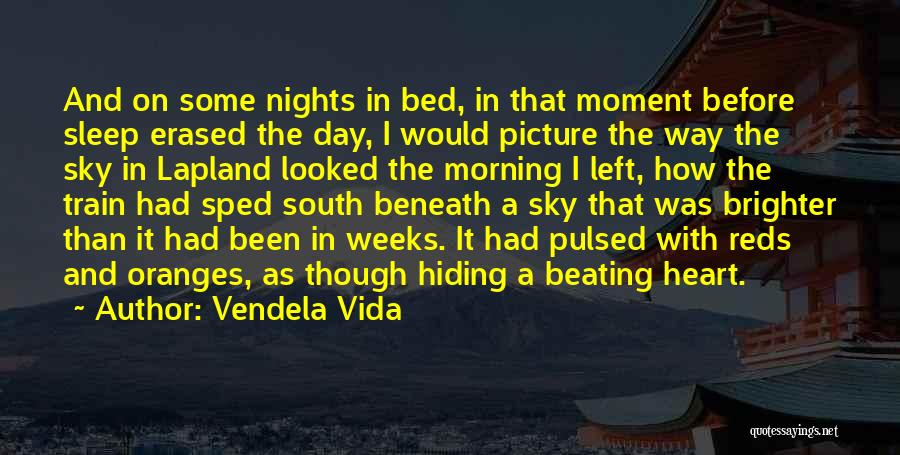 Vendela Vida Quotes: And On Some Nights In Bed, In That Moment Before Sleep Erased The Day, I Would Picture The Way The