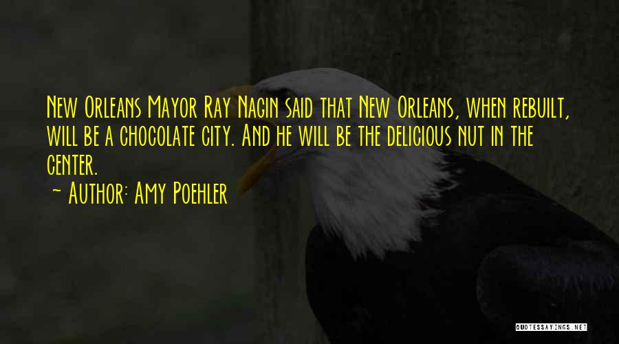 Amy Poehler Quotes: New Orleans Mayor Ray Nagin Said That New Orleans, When Rebuilt, Will Be A Chocolate City. And He Will Be