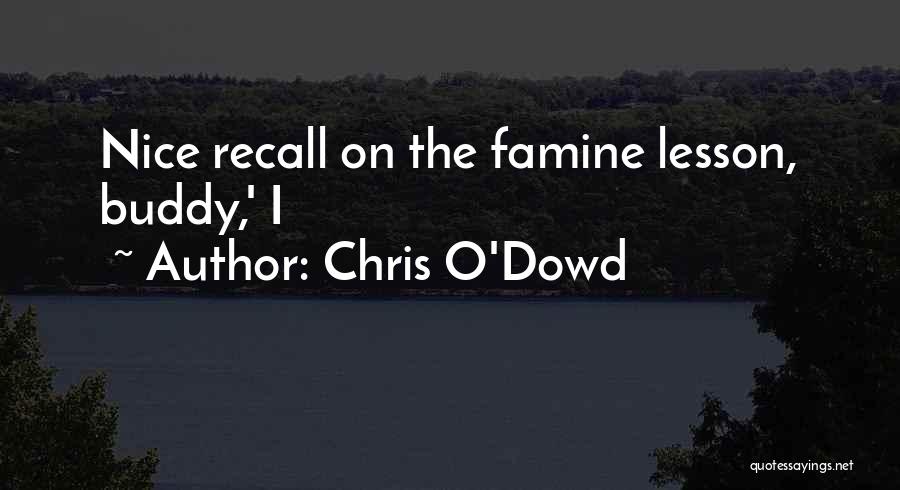 Chris O'Dowd Quotes: Nice Recall On The Famine Lesson, Buddy,' I