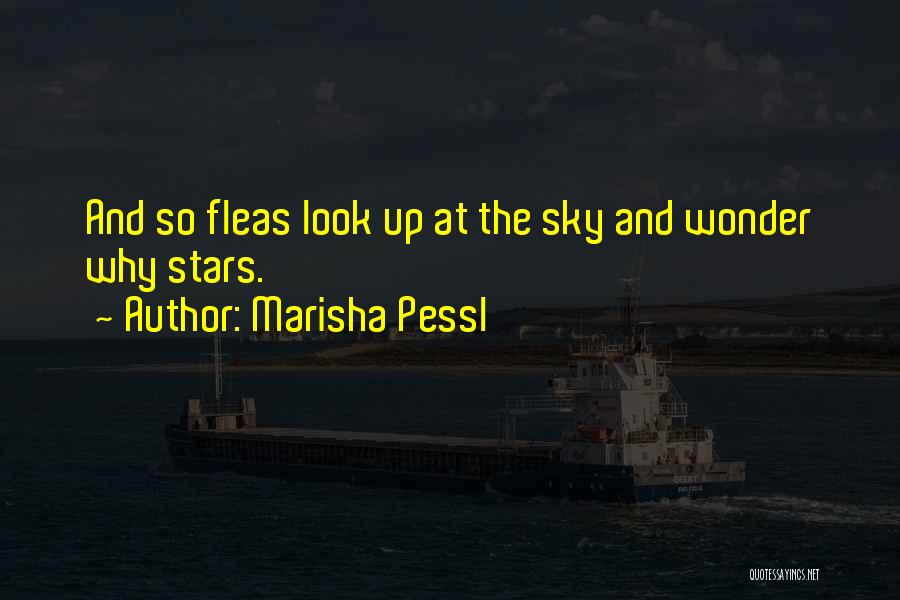 Marisha Pessl Quotes: And So Fleas Look Up At The Sky And Wonder Why Stars.