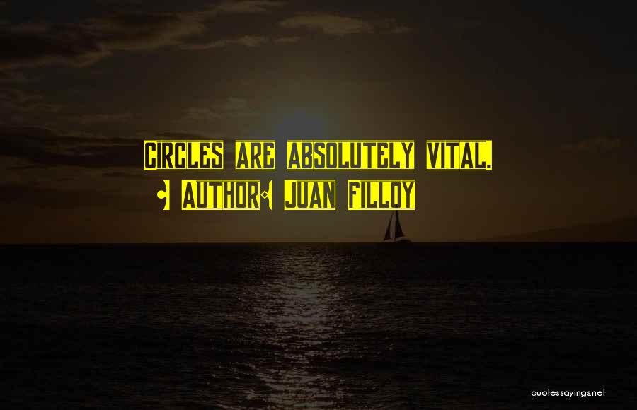 Juan Filloy Quotes: Circles Are Absolutely Vital.