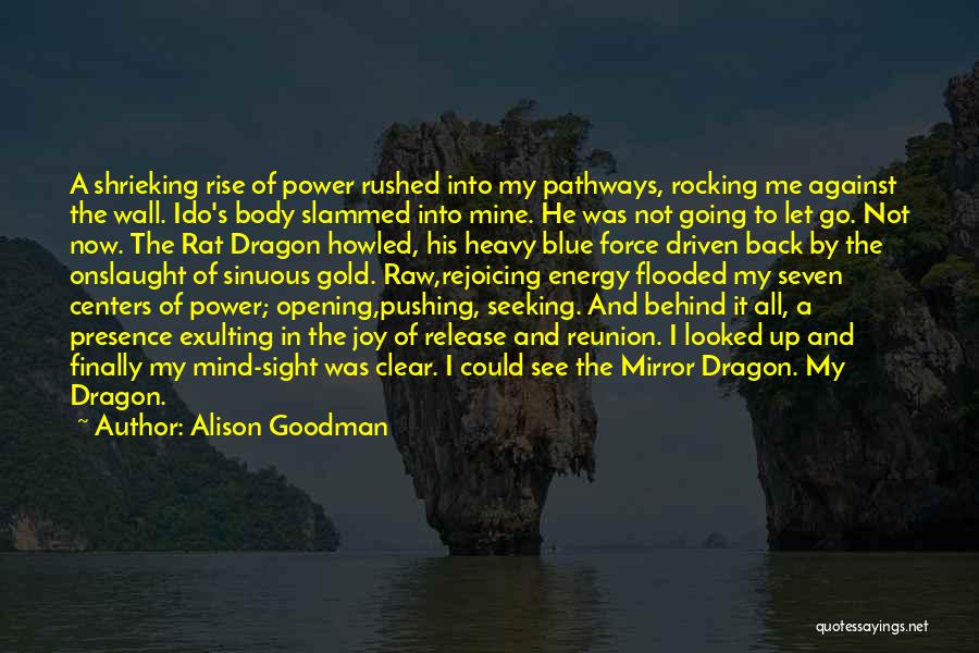 Alison Goodman Quotes: A Shrieking Rise Of Power Rushed Into My Pathways, Rocking Me Against The Wall. Ido's Body Slammed Into Mine. He