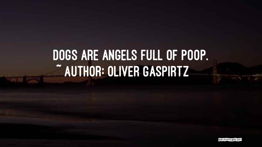 Oliver Gaspirtz Quotes: Dogs Are Angels Full Of Poop.