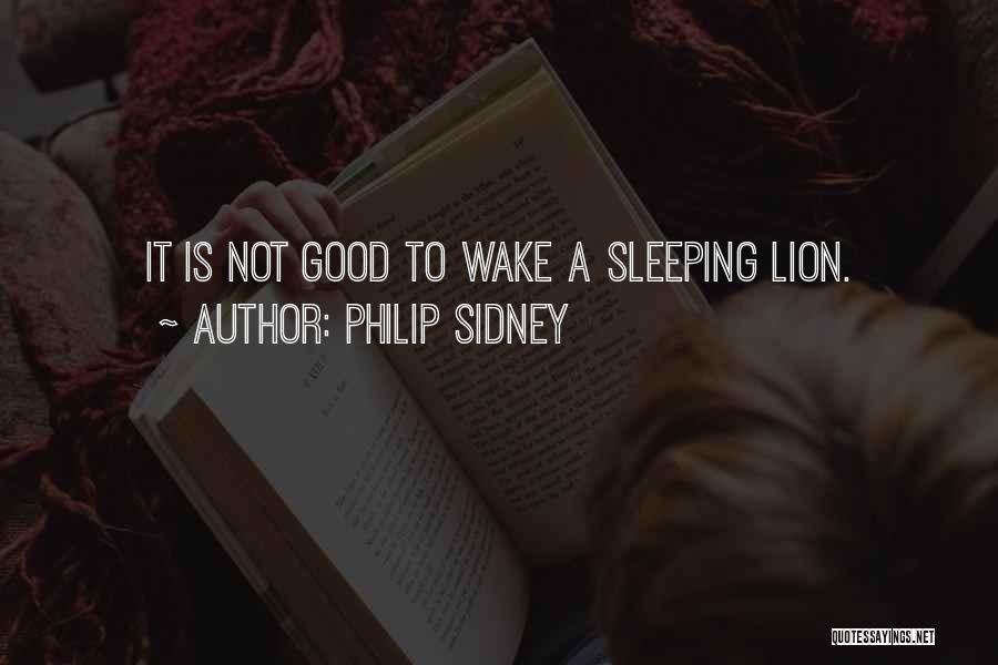 Philip Sidney Quotes: It Is Not Good To Wake A Sleeping Lion.