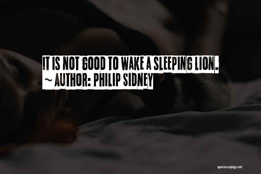 Philip Sidney Quotes: It Is Not Good To Wake A Sleeping Lion.