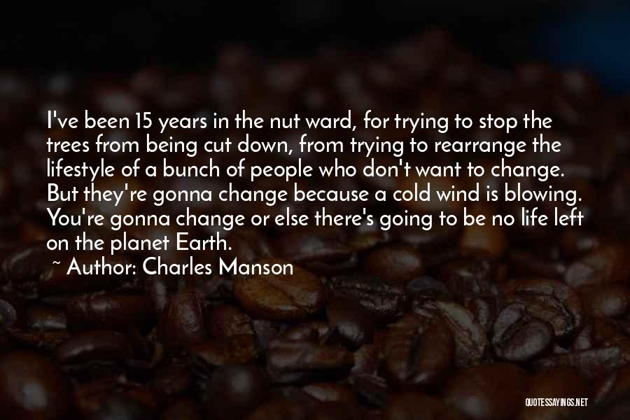 Charles Manson Quotes: I've Been 15 Years In The Nut Ward, For Trying To Stop The Trees From Being Cut Down, From Trying