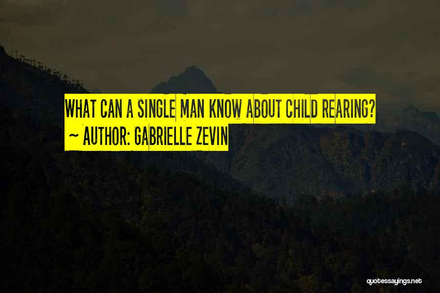 Gabrielle Zevin Quotes: What Can A Single Man Know About Child Rearing?