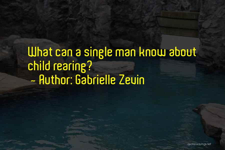 Gabrielle Zevin Quotes: What Can A Single Man Know About Child Rearing?