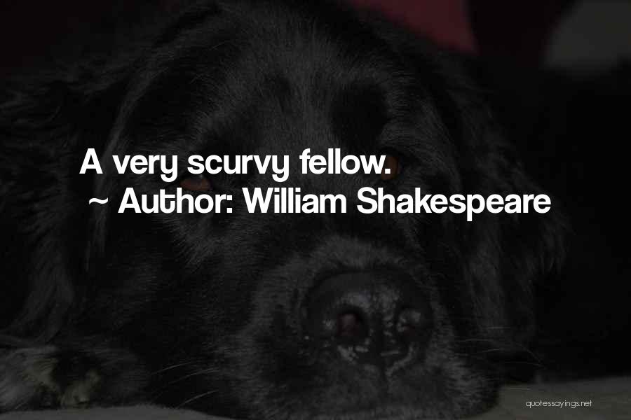 William Shakespeare Quotes: A Very Scurvy Fellow.