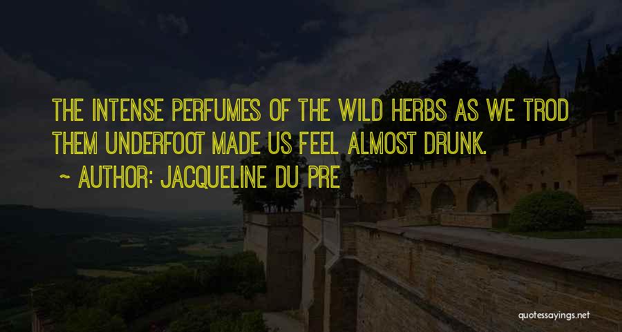 Jacqueline Du Pre Quotes: The Intense Perfumes Of The Wild Herbs As We Trod Them Underfoot Made Us Feel Almost Drunk.