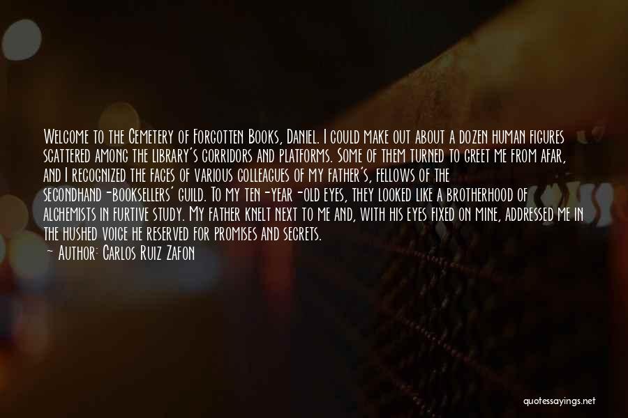 Carlos Ruiz Zafon Quotes: Welcome To The Cemetery Of Forgotten Books, Daniel. I Could Make Out About A Dozen Human Figures Scattered Among The